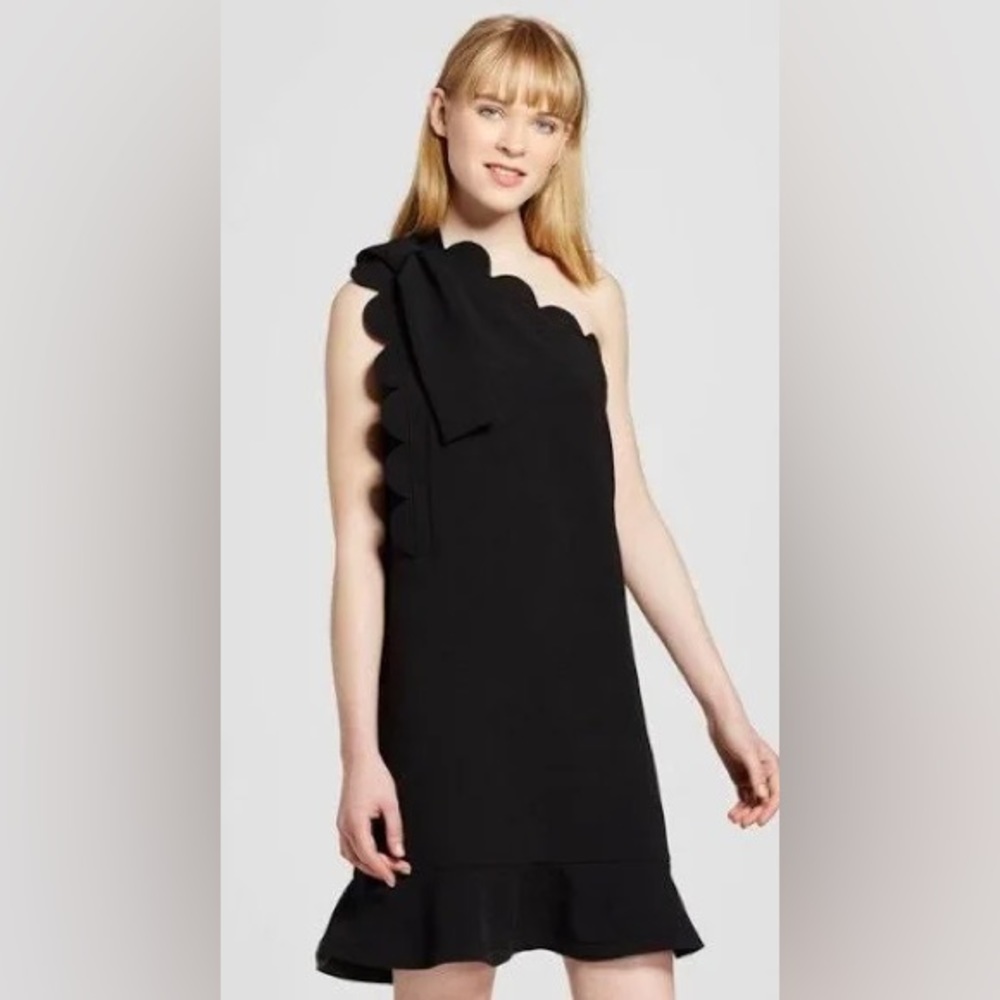Victoria Beckham for Target Black One-Shoulder Dress Soze XS